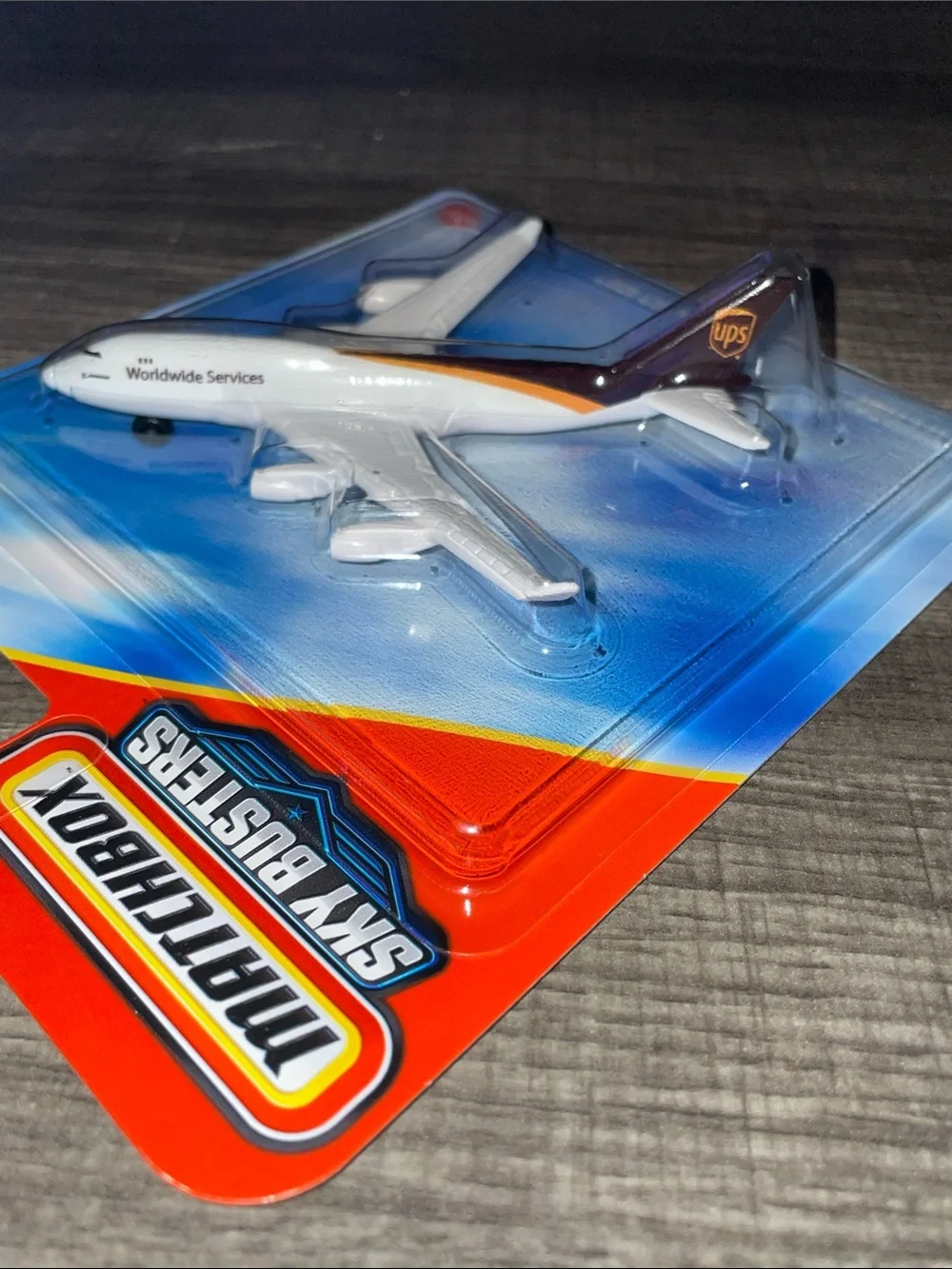 UPS 747 Matchbox Sky Busters Boeing 747-400 Toy Plane - White, Brown